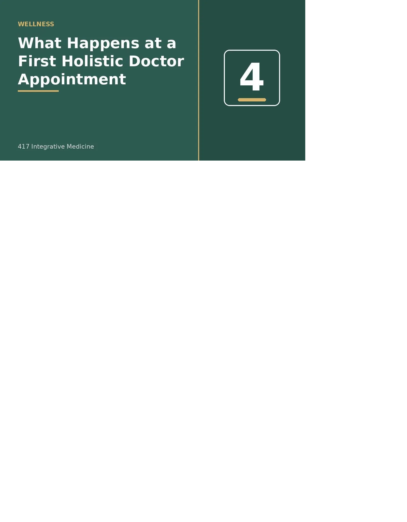 What Happens at a First Holistic Doctor Appointment